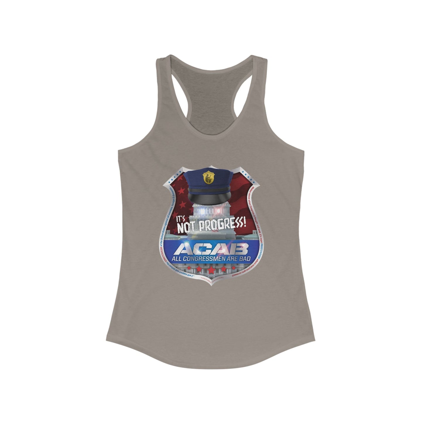 DK210: A.C.A.B. (Congress Edition) - Ladies Raceback Tank
