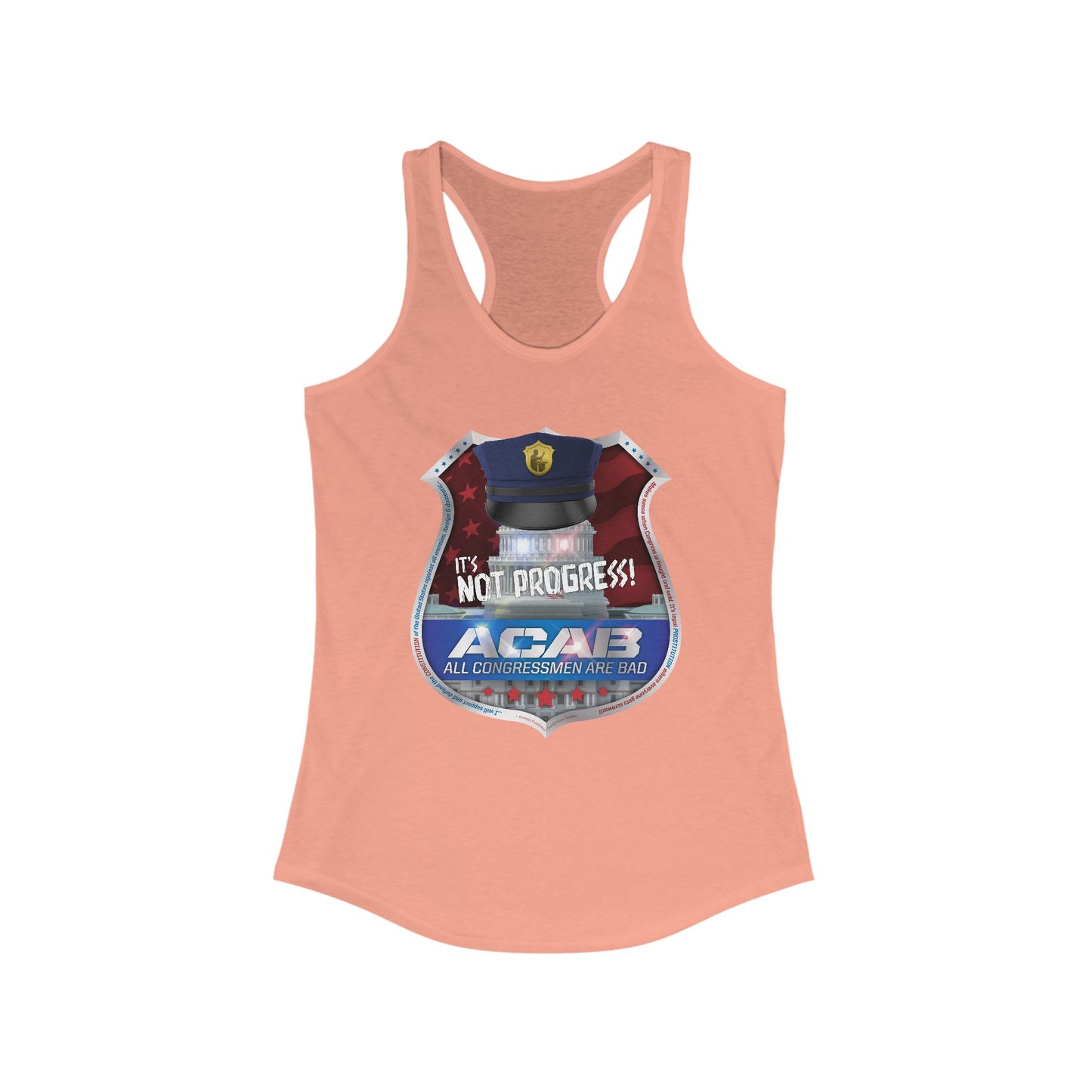 DK210: A.C.A.B. (Congress Edition) - Ladies Raceback Tank