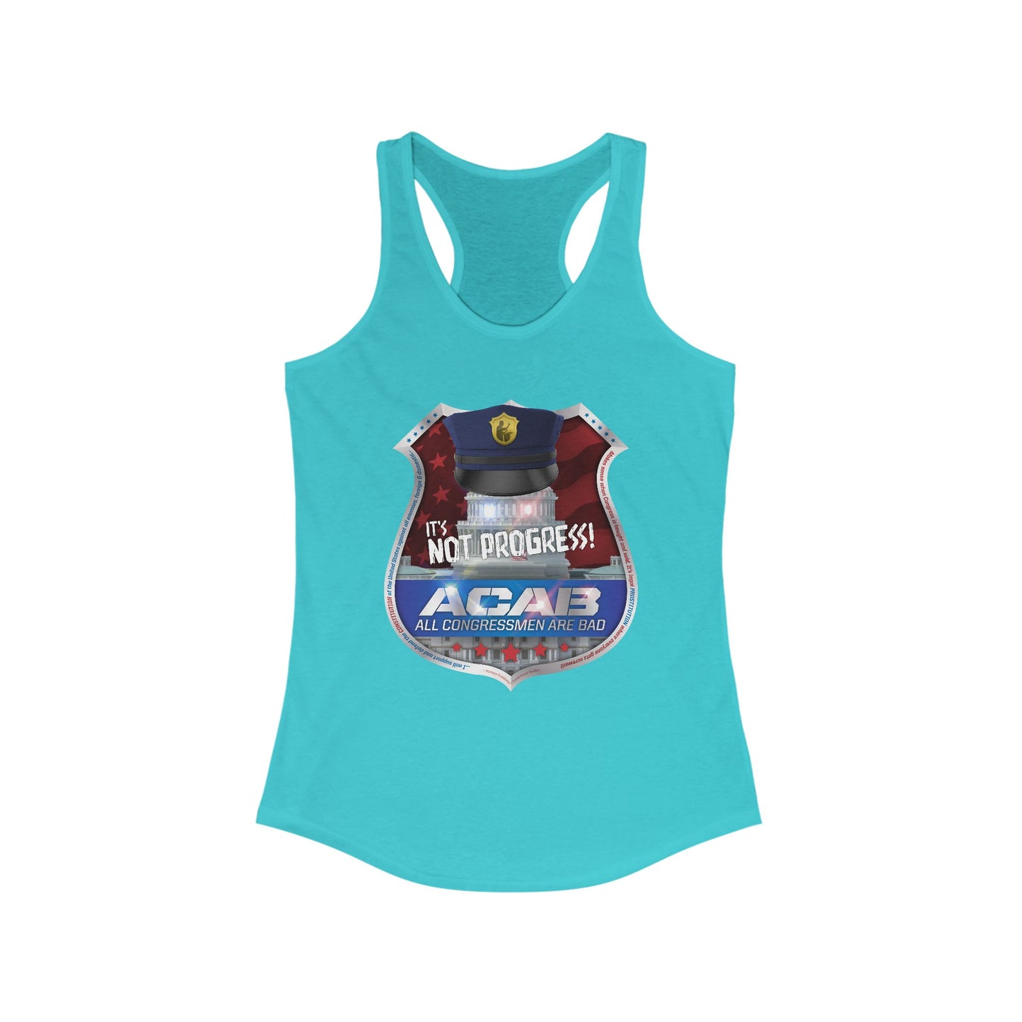 DK210: A.C.A.B. (Congress Edition) - Ladies Raceback Tank