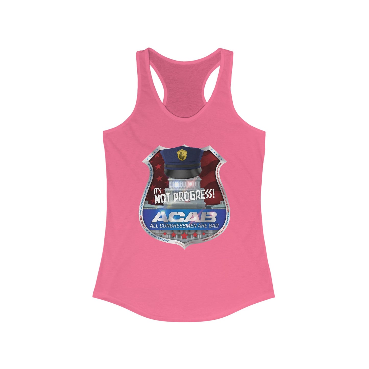 DK210: A.C.A.B. (Congress Edition) - Ladies Raceback Tank