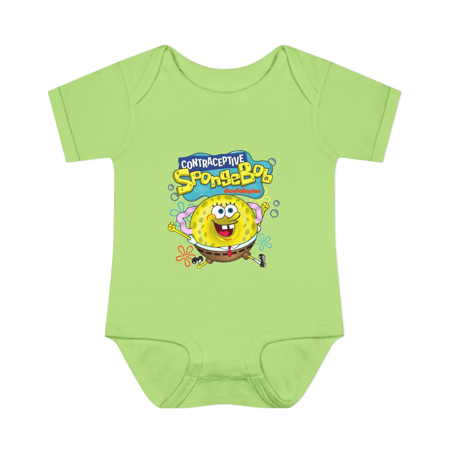 DK196: Contraceptive SpongeBob - Infant Sized Onsie