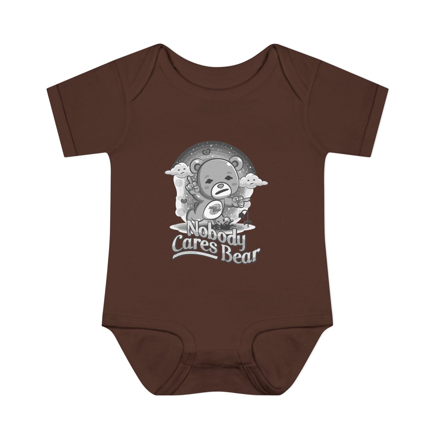 DK227: Nobody Cares Bear - Infant Sized Onsie