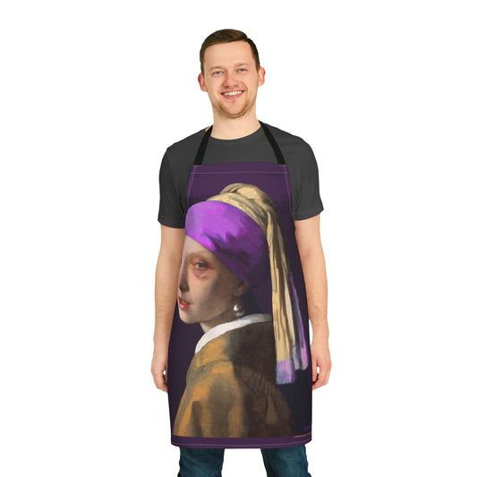 DK18: Girl With The Black Eye - Twill Kitchen Apron
