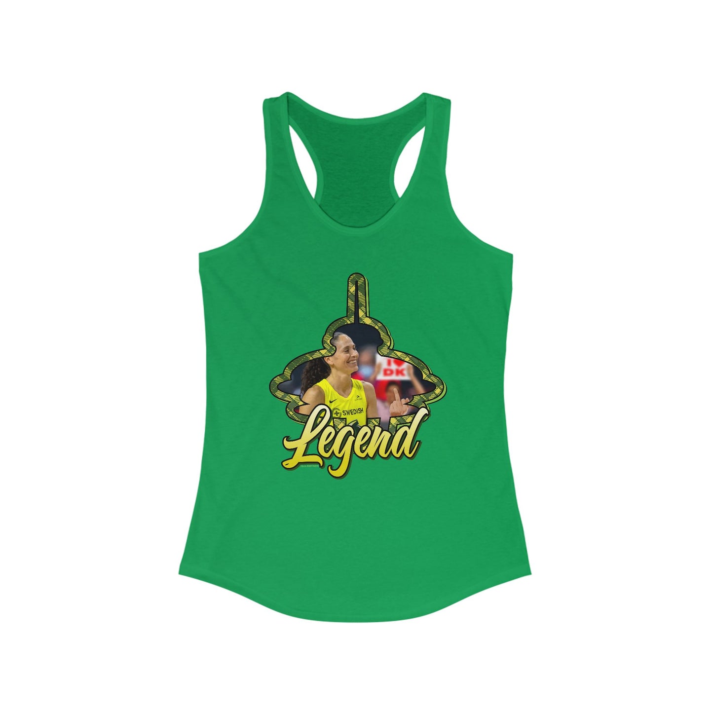 DK33: Give 'em the Bird (Sue Edition) - Ladies Racerback Tank