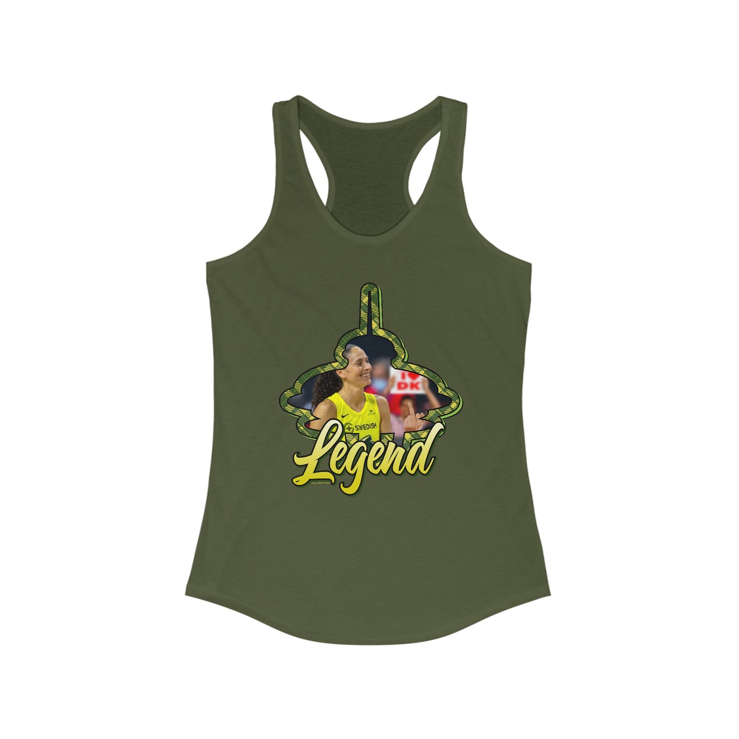 DK33: Give 'em the Bird (Sue Edition) - Ladies Racerback Tank