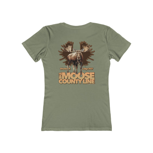 Moose Lodge 2427 - Moose Antlers - Women's T-Shirt (Front & Back Prints)