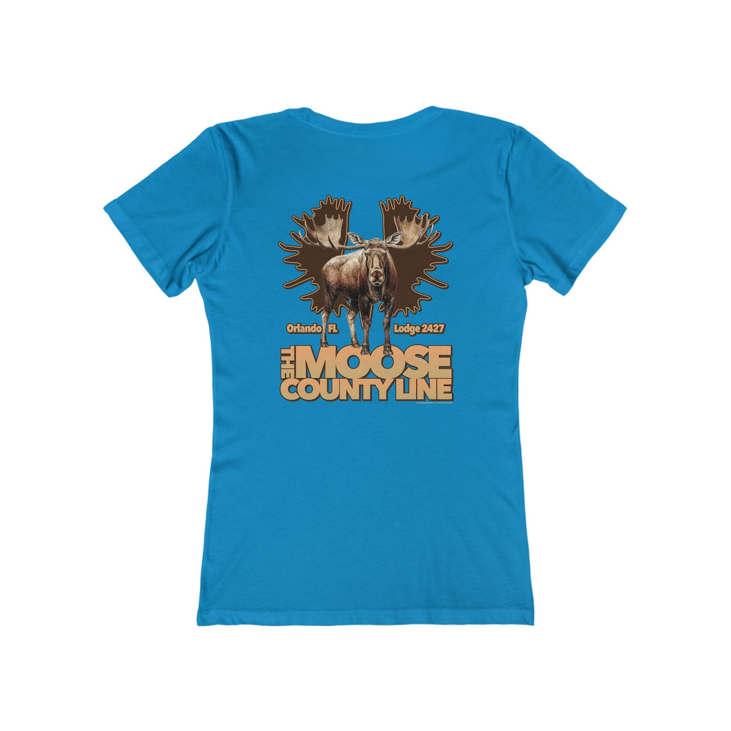 Moose Lodge 2427 - Moose Antlers - Women's T-Shirt (Front & Back Prints)