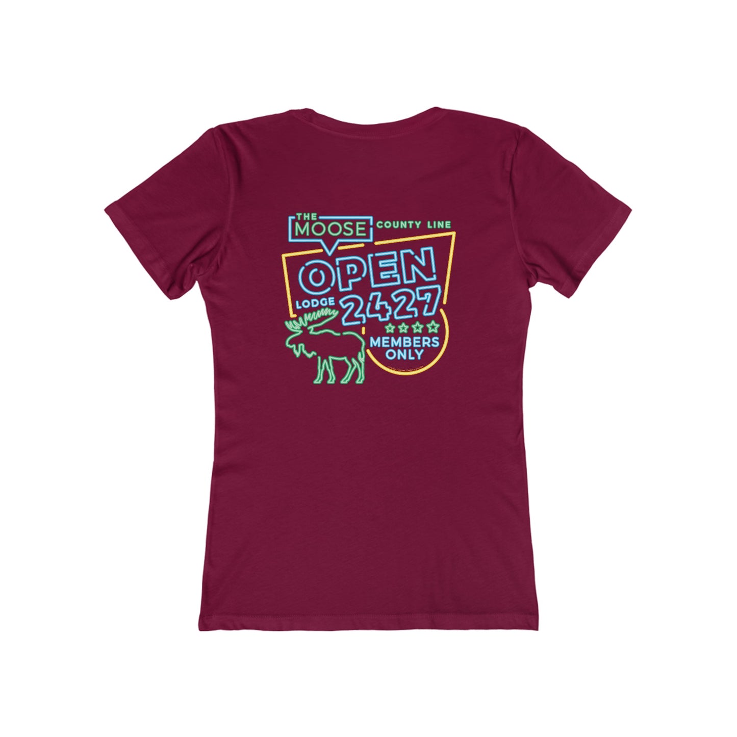 Moose Lodge 2427 - Moose Open 2427 - Women's T-Shirt (Front & Back Print)