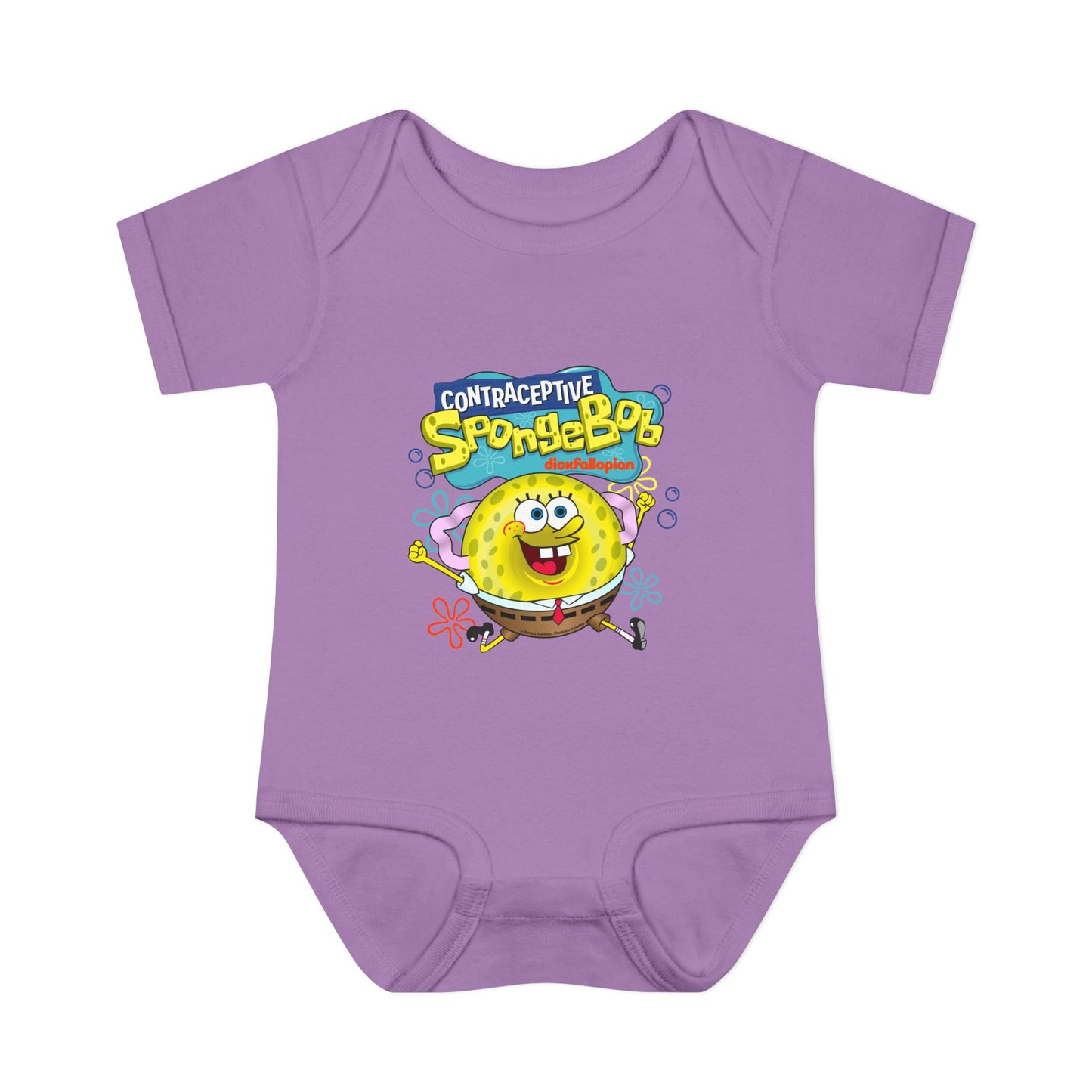 DK196: Contraceptive SpongeBob - Infant Sized Onsie