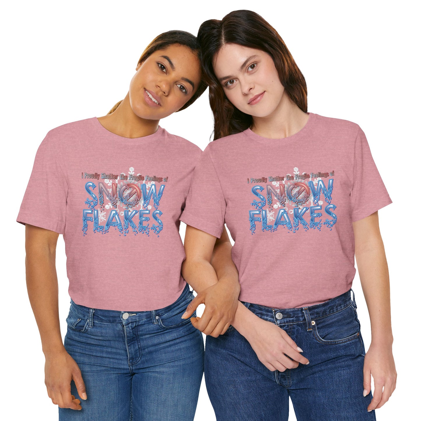 DK157: Shattered Snowflakes - Unisex S/S T-Shirt