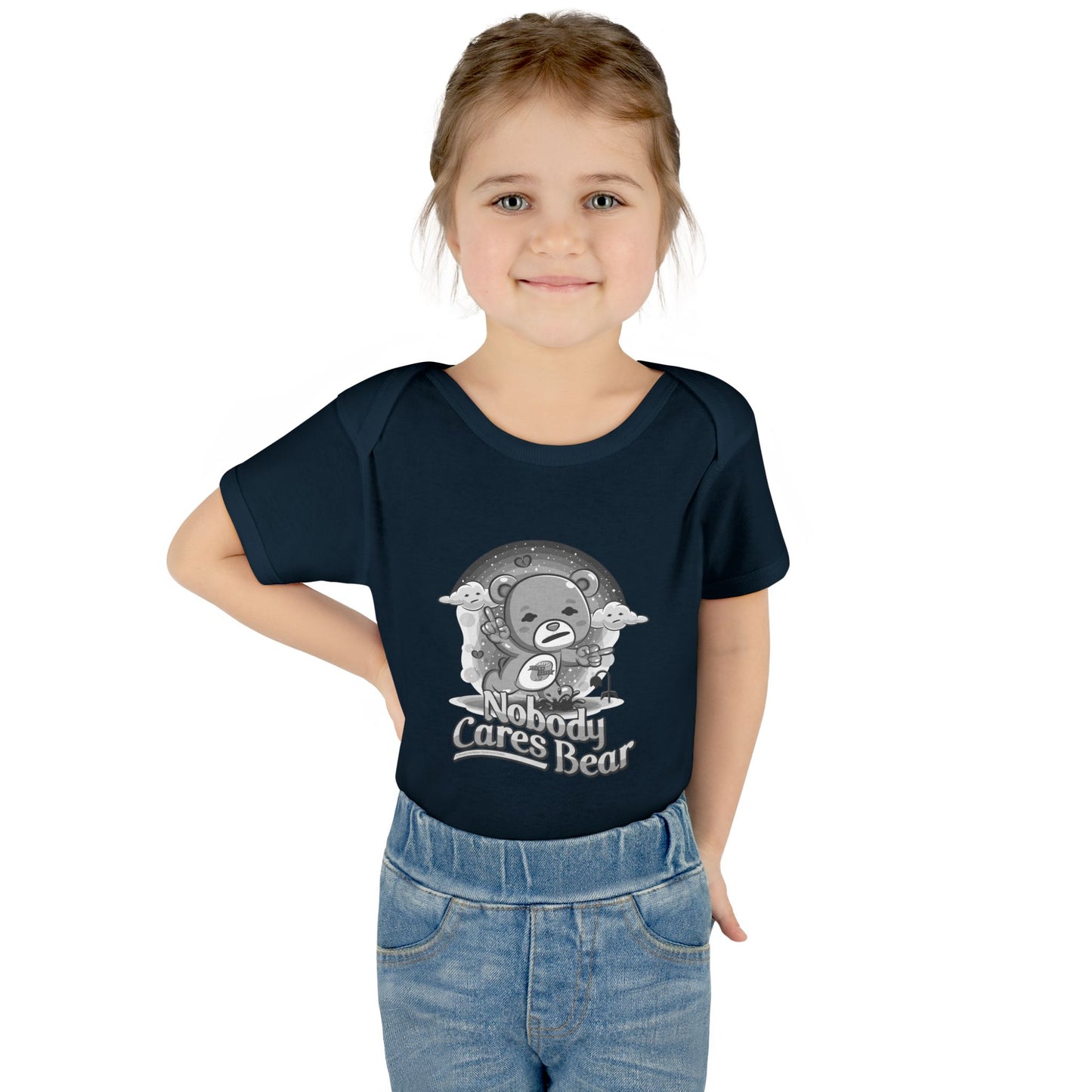 DK227: Nobody Cares Bear - Infant Sized Onsie