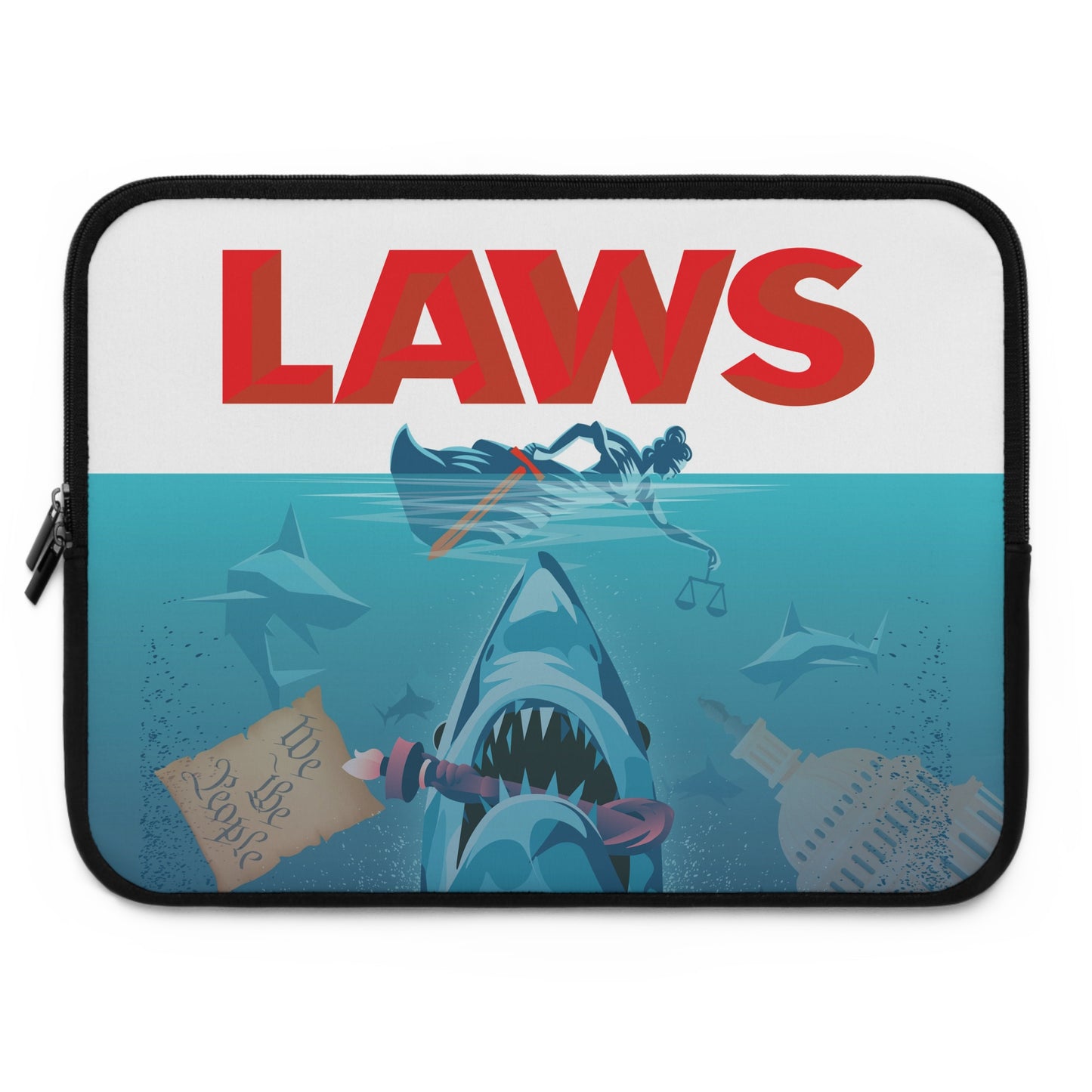 DK101: Break Their Jaws - Padded Laptop / Tablet Sleeve