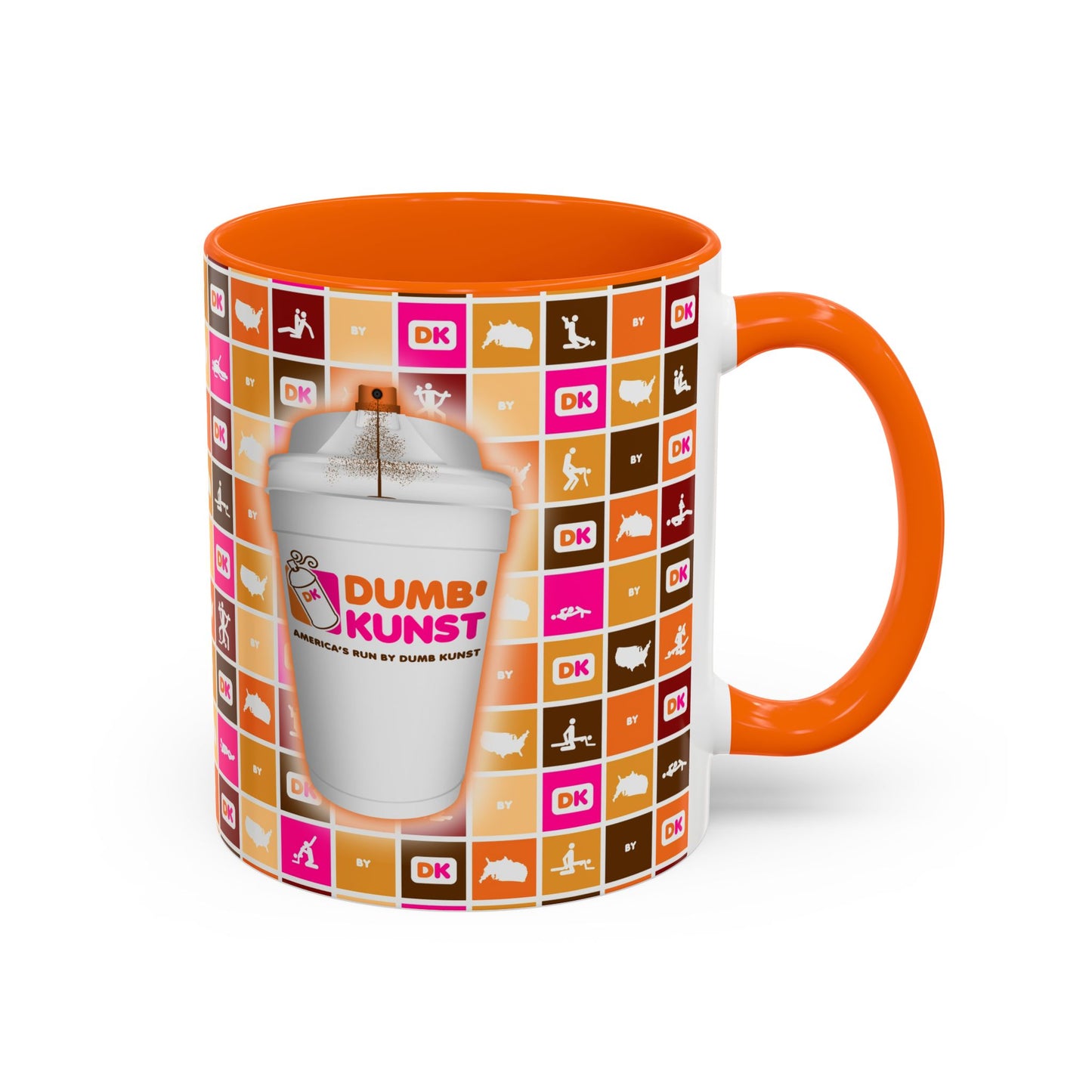DK11: America Runs on Dumb Kunst (Spray Cup Edition) - Ceramic Coffee Mugs