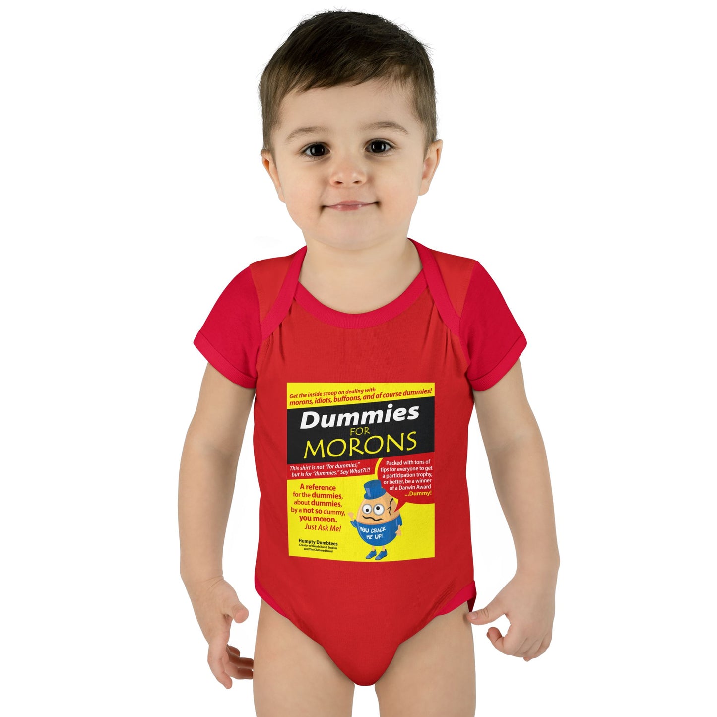DK111: Dummies For Morons - Infant Sized Onsie