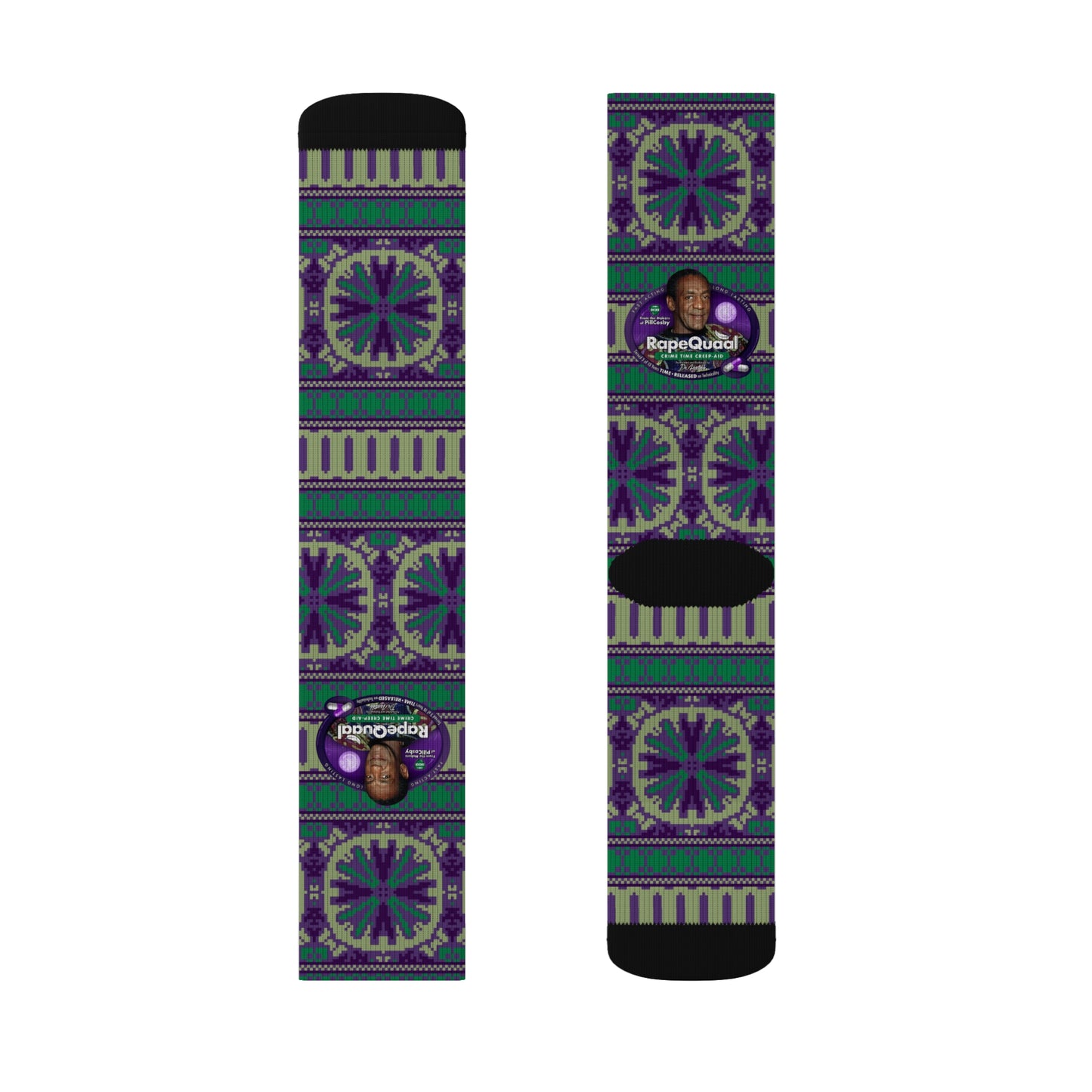 DK102: RapeQuaal by Pill Cosby - Sublimation Socks