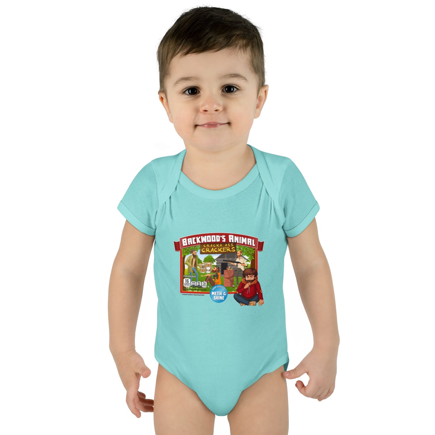 DK77: Animal Cracka' Ass Crackas - Infant Sized Onsie