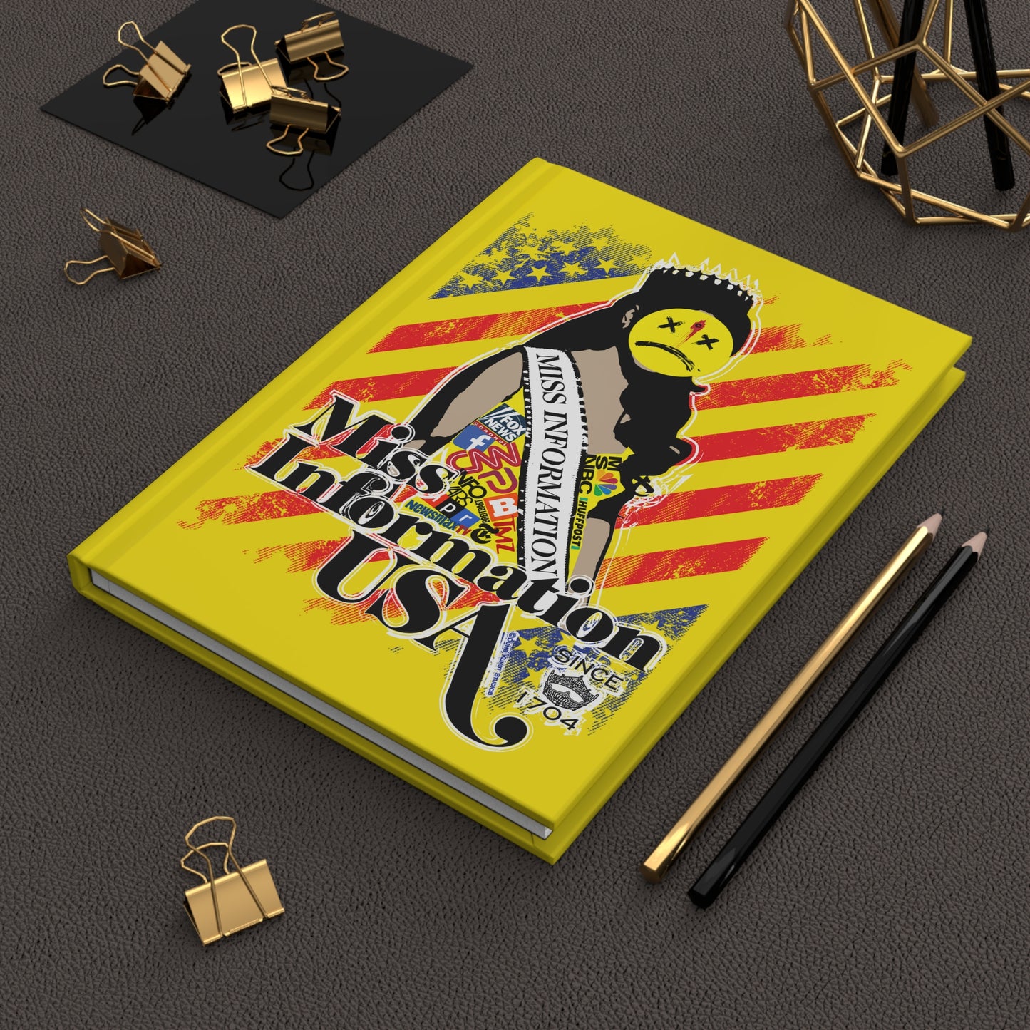 DK60: Miss Information USA - Hardcover Writing Journal