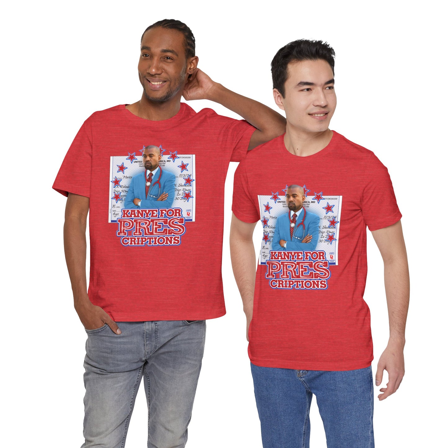 DK179: Kanye For Pres(criptions) - Unisex S/S T-Shirt