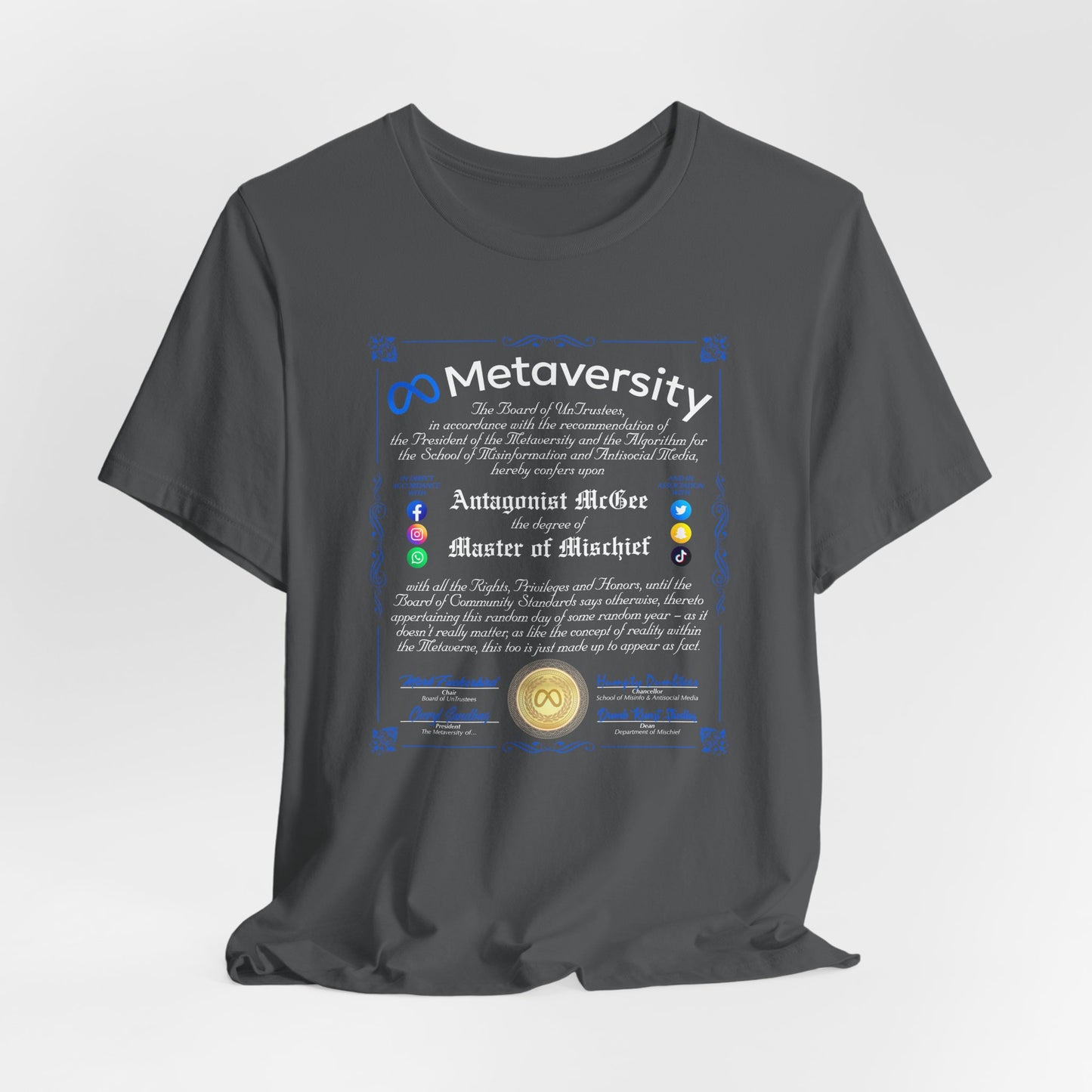 DK160: The Metaversity Of... - Unisex S/S T-Shirt