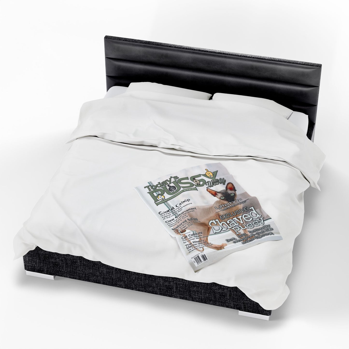 DK230: Today's Pussy... Weekly (Shaved Pussy Edition) - Velveteen Plush Blanket