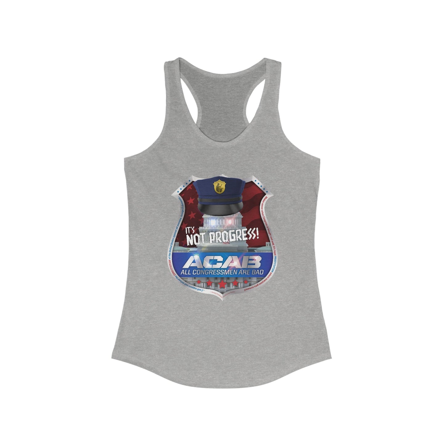 DK210: A.C.A.B. (Congress Edition) - Ladies Raceback Tank