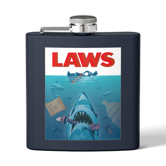 DK101: Break Their Jaws - 6oz Stainless Steel Hip Flask