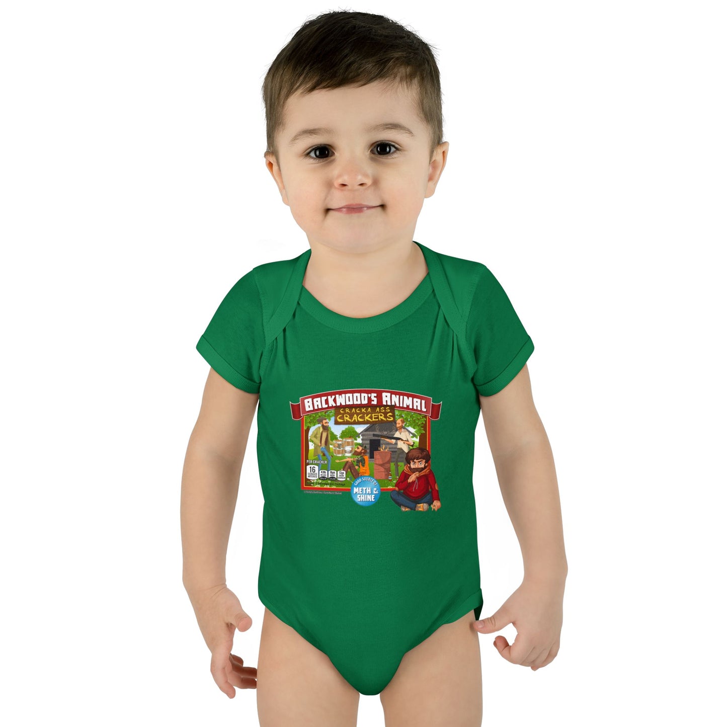 DK77: Animal Cracka' Ass Crackas - Infant Sized Onsie