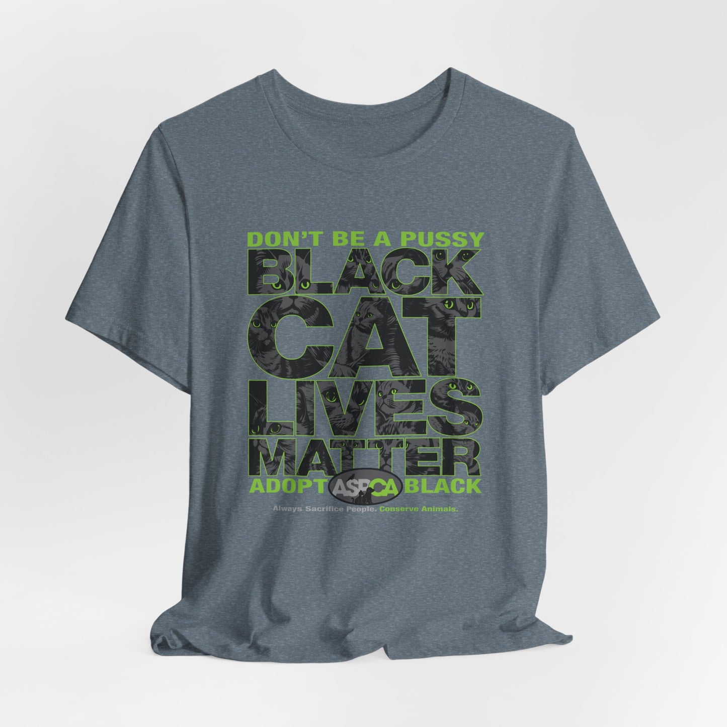 DK219: ASPCA (Black Cat Edition) - Unisex S/S T-Shirt