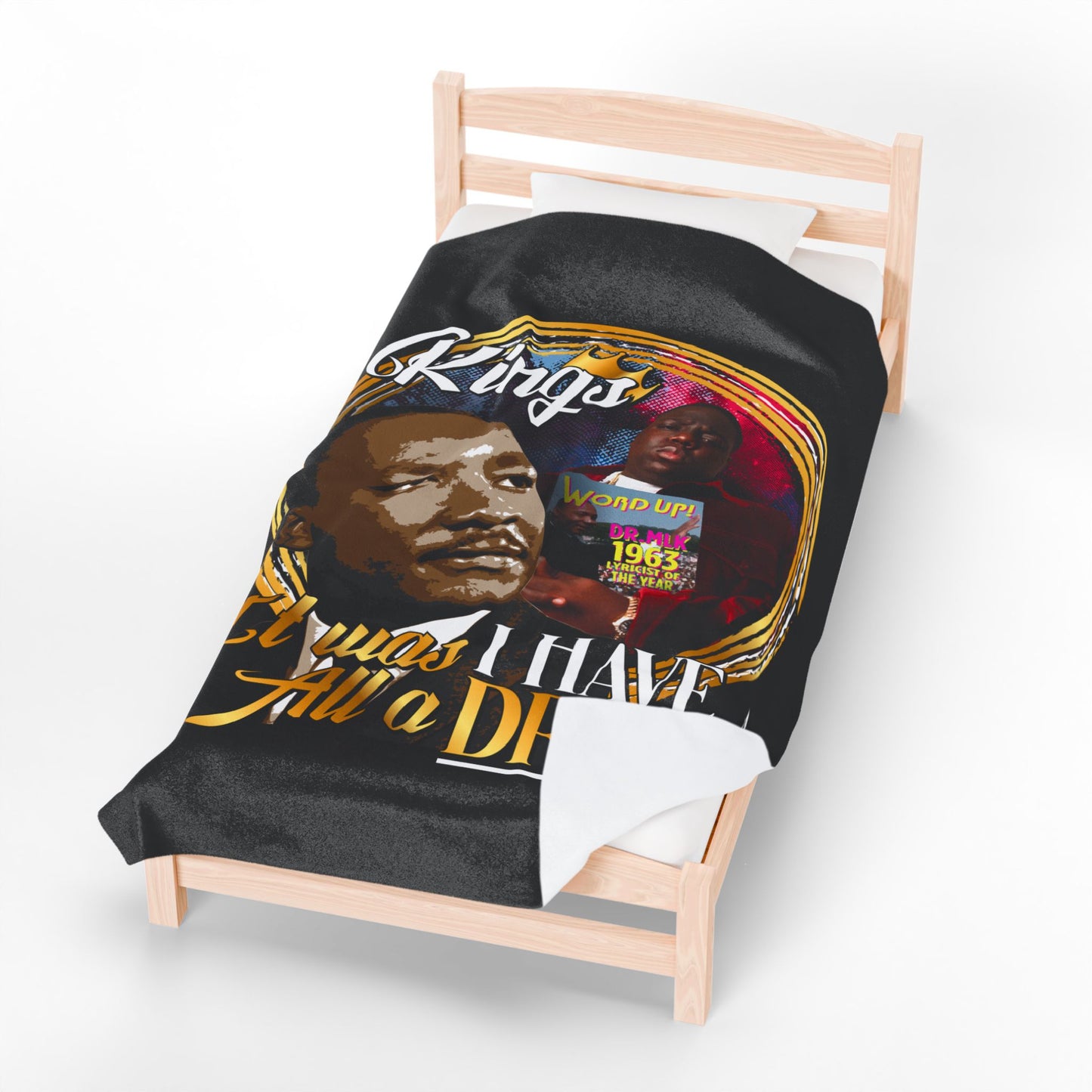 DK50: King Recognize King - Velveteen Plush Blanket