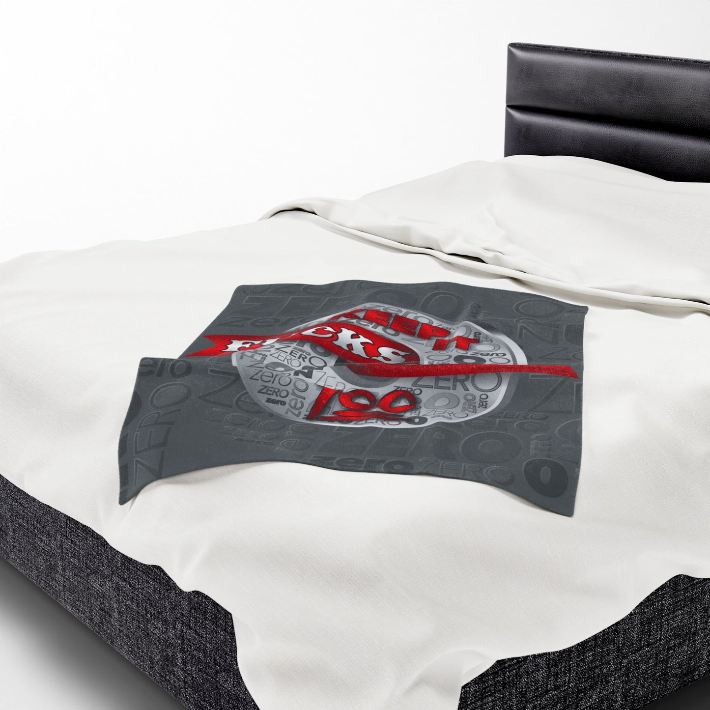 DK100: Zero Fucks To Give (Silver Edition) - Velveteen Plush Blanket
