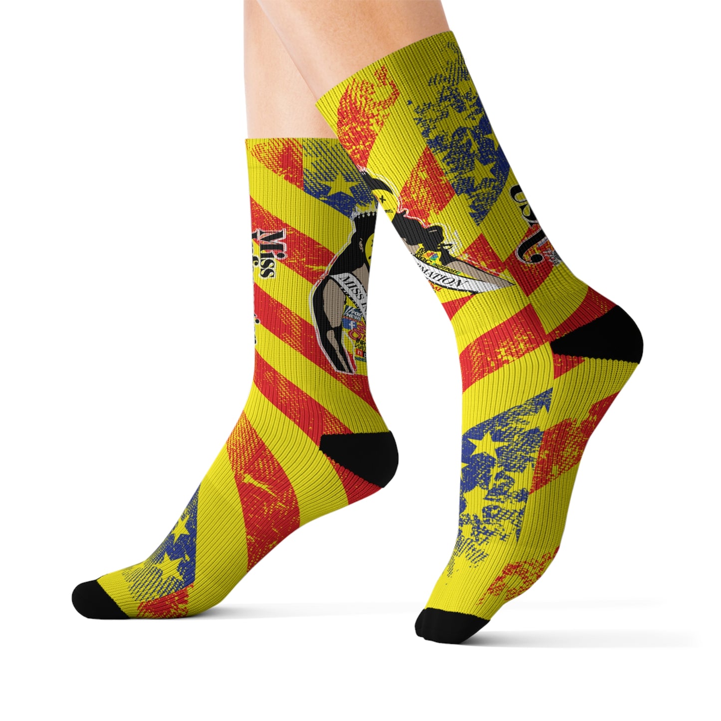 DK60: Miss Information USA - Sublimation Socks