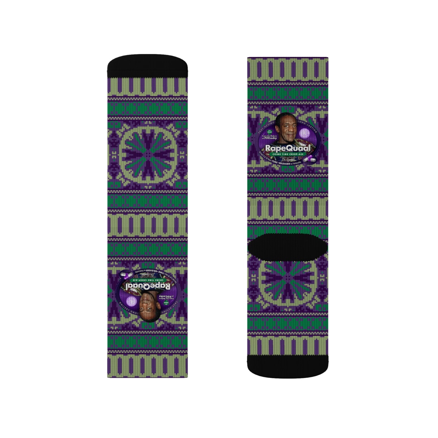 DK102: RapeQuaal by Pill Cosby - Sublimation Socks