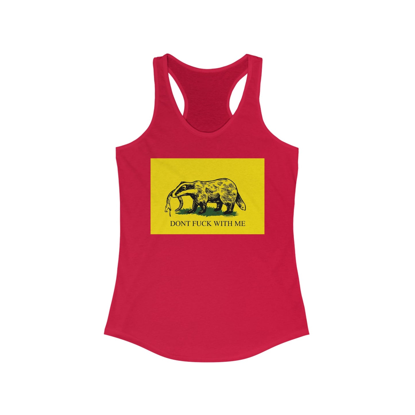 DK14: Honey Badger Don't Give A Fuck - Ladies Racerback Tank