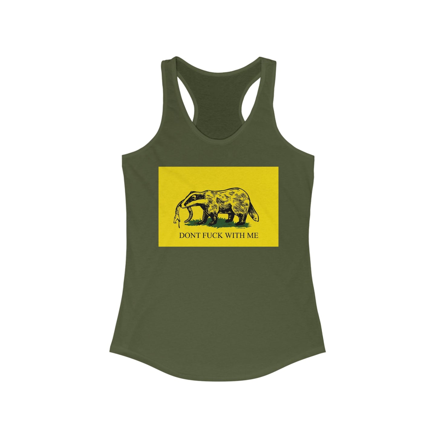DK14: Honey Badger Don't Give A Fuck - Ladies Racerback Tank