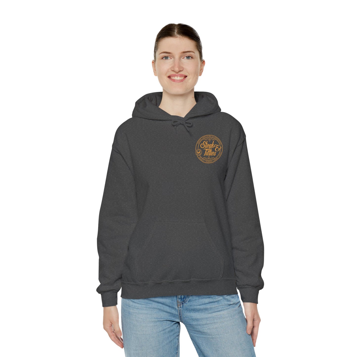 DK225: Steak & Titties - Adult Hooded Sweatshirt