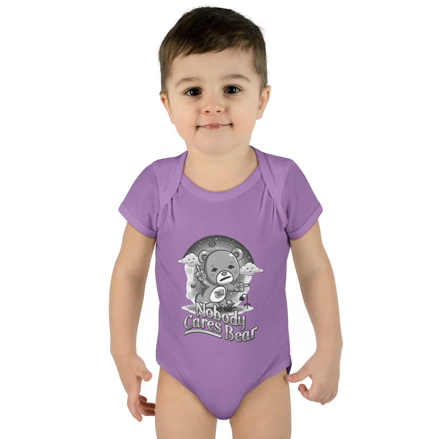 DK227: Nobody Cares Bear - Infant Sized Onsie