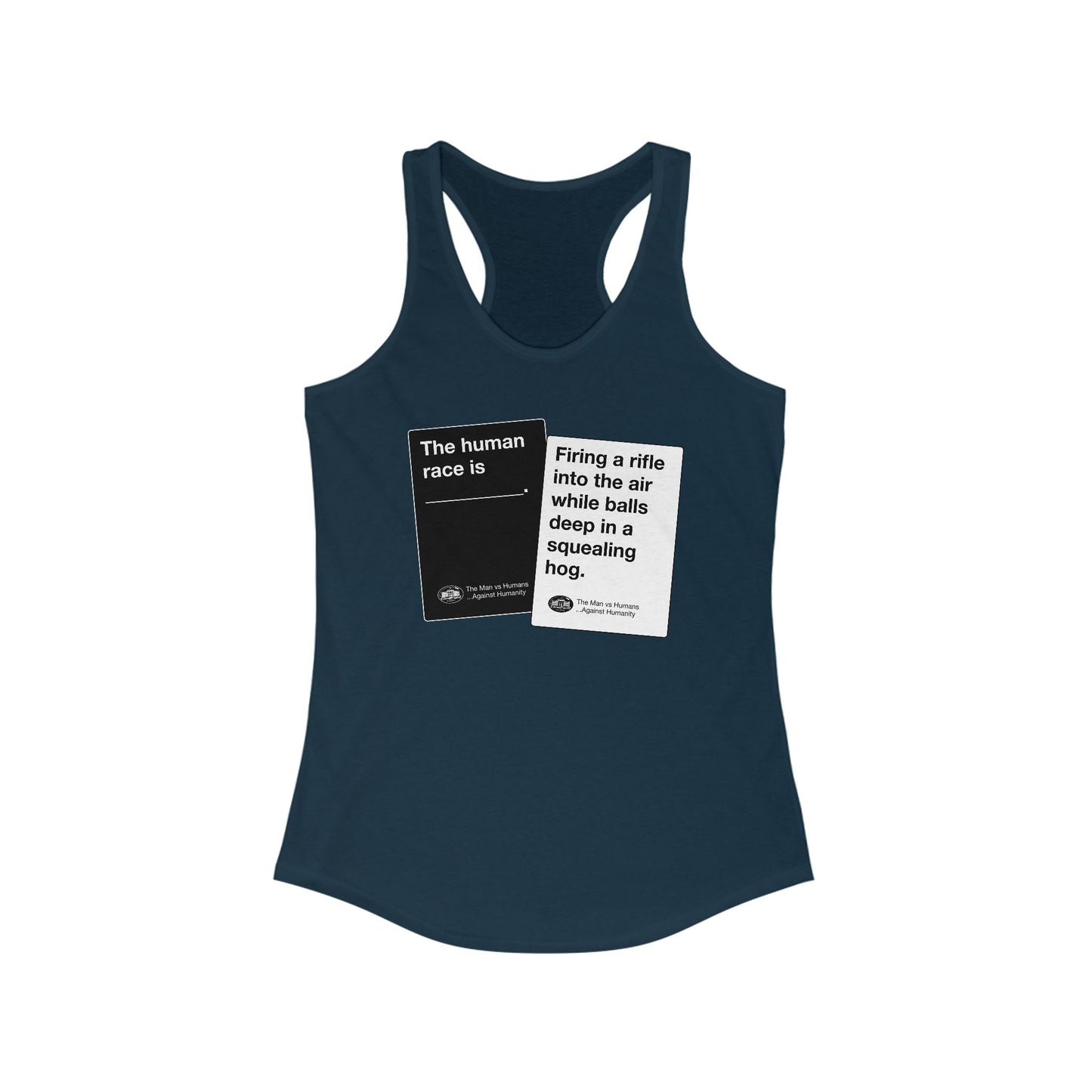 DK180: Humans Against Humanity (Squealing Hog Edition) - Ladies Racerback Tank