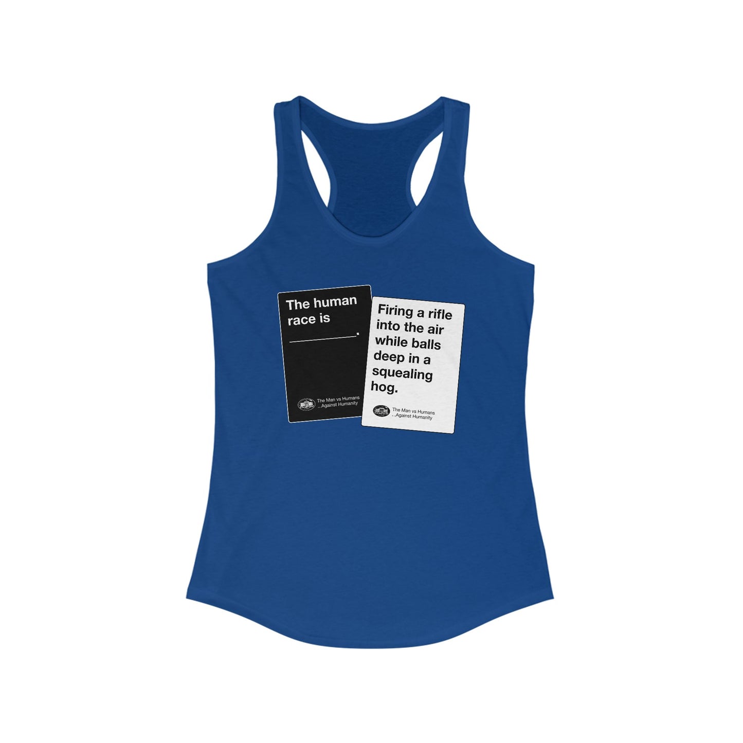 DK180: Humans Against Humanity (Squealing Hog Edition) - Ladies Racerback Tank