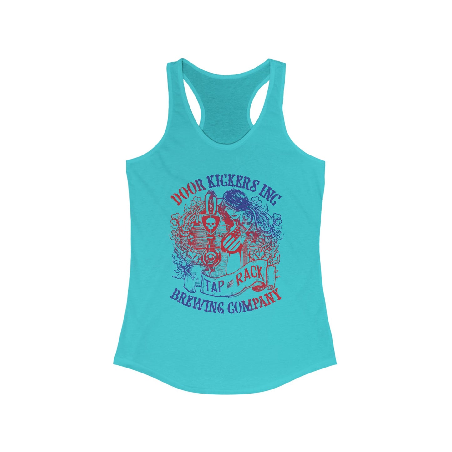 DK132: Tap & Rack - Ladies Racerback Tank