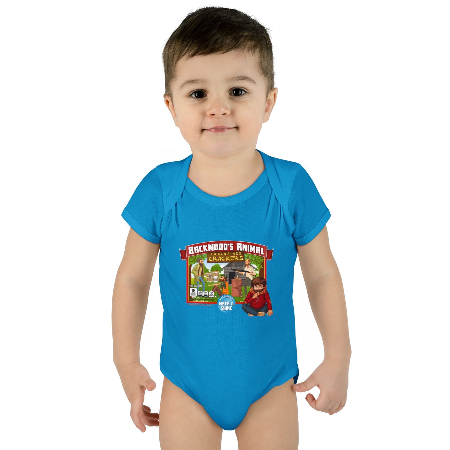 DK77: Animal Cracka' Ass Crackas - Infant Sized Onsie