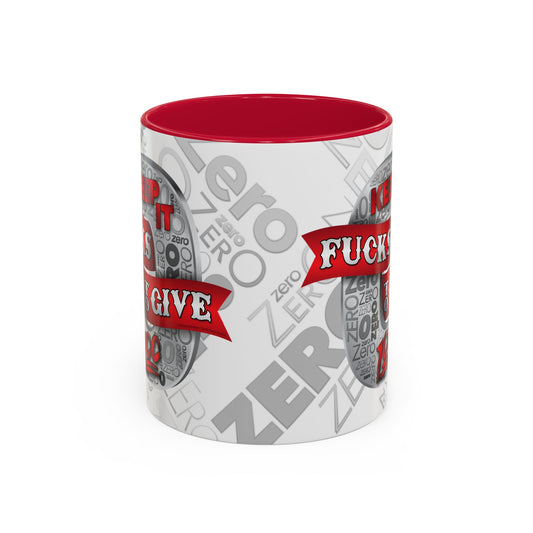 DK100: Zero Fucks To Give (Silver Edition) - Ceramic Coffee Mugs