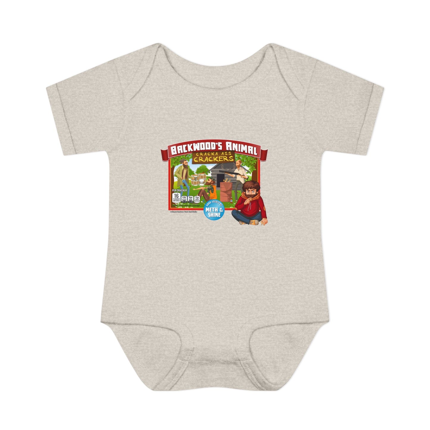 DK77: Animal Cracka' Ass Crackas - Infant Sized Onsie