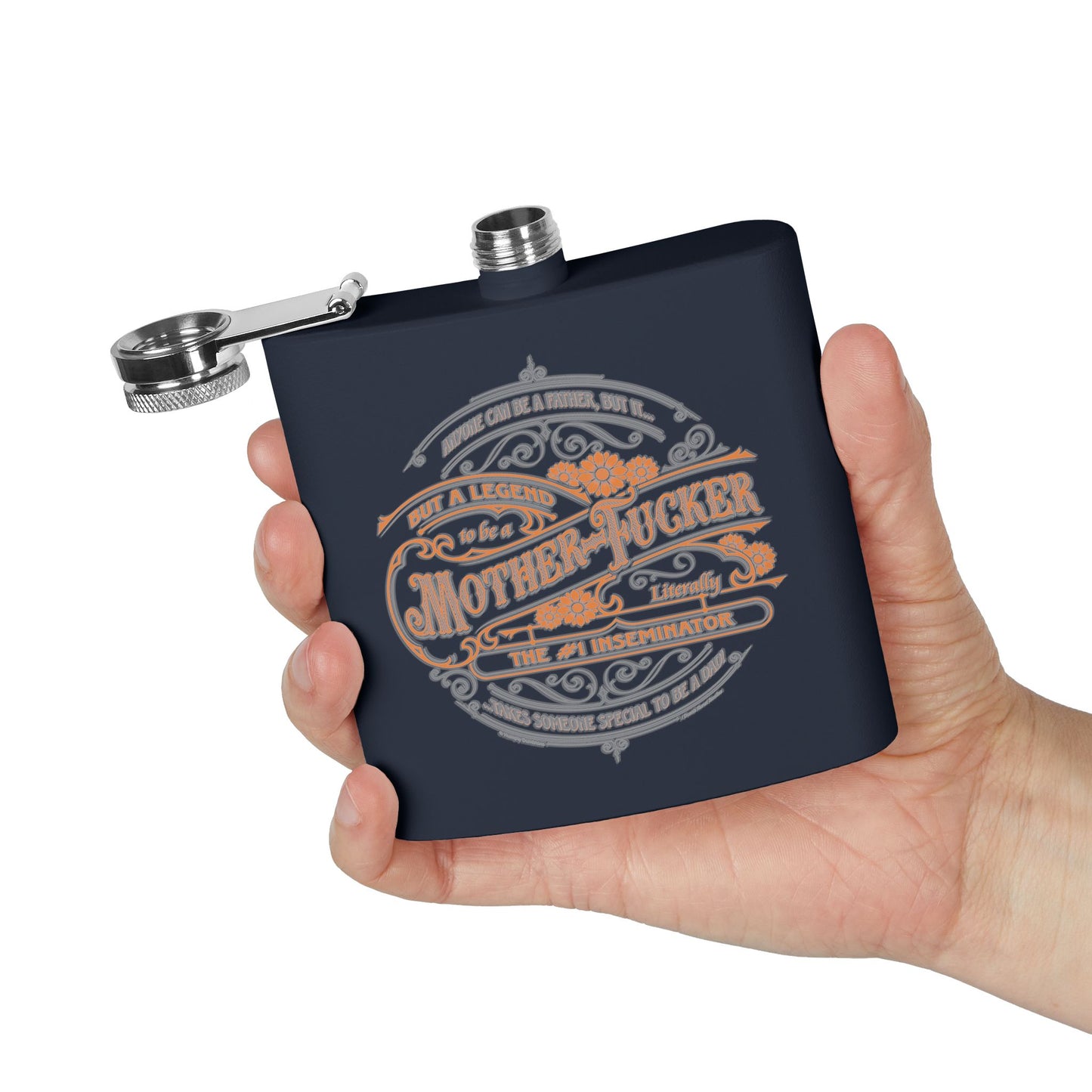 DK133: My Super Hero - 6oz Stainless Steel Hip Flask