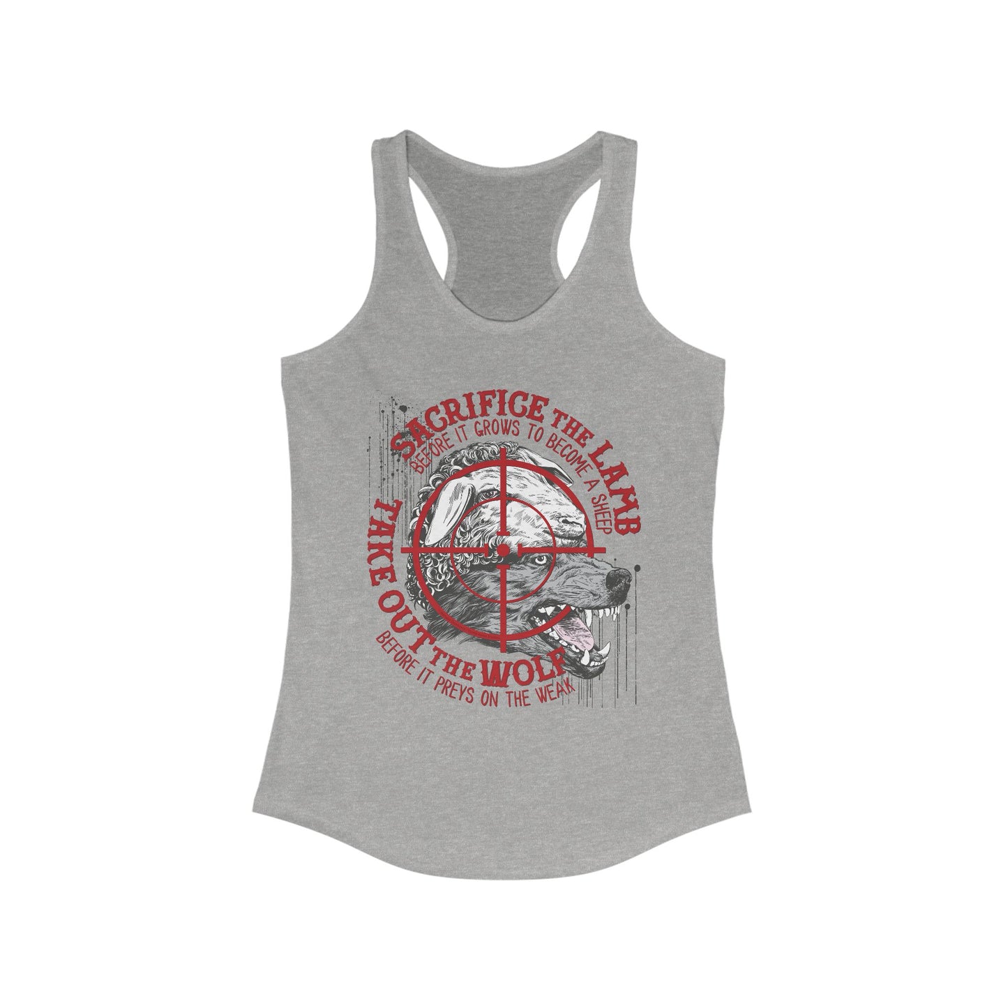 DK155: The Wolf of Sheepstreet - Ladies Racerback Tank