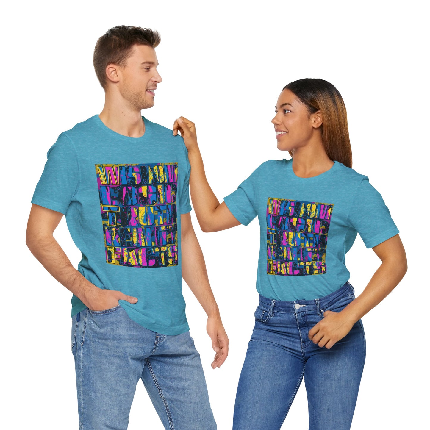 DK159: WTF! FTW! Facts! (CMYK Edition) - Unisex S/S T-Shirt