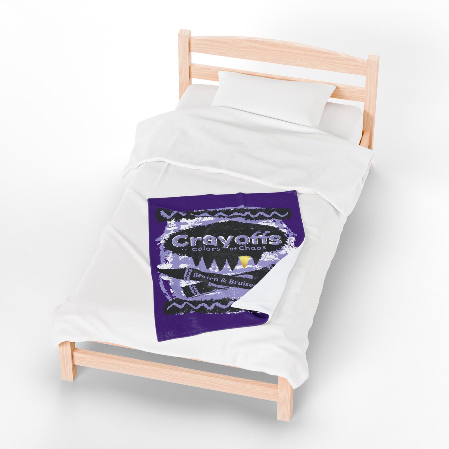 DK110: Crayoffs - Colors of Chaos (Beaten & Bruised Purple) - Velveteen Plush Blanket