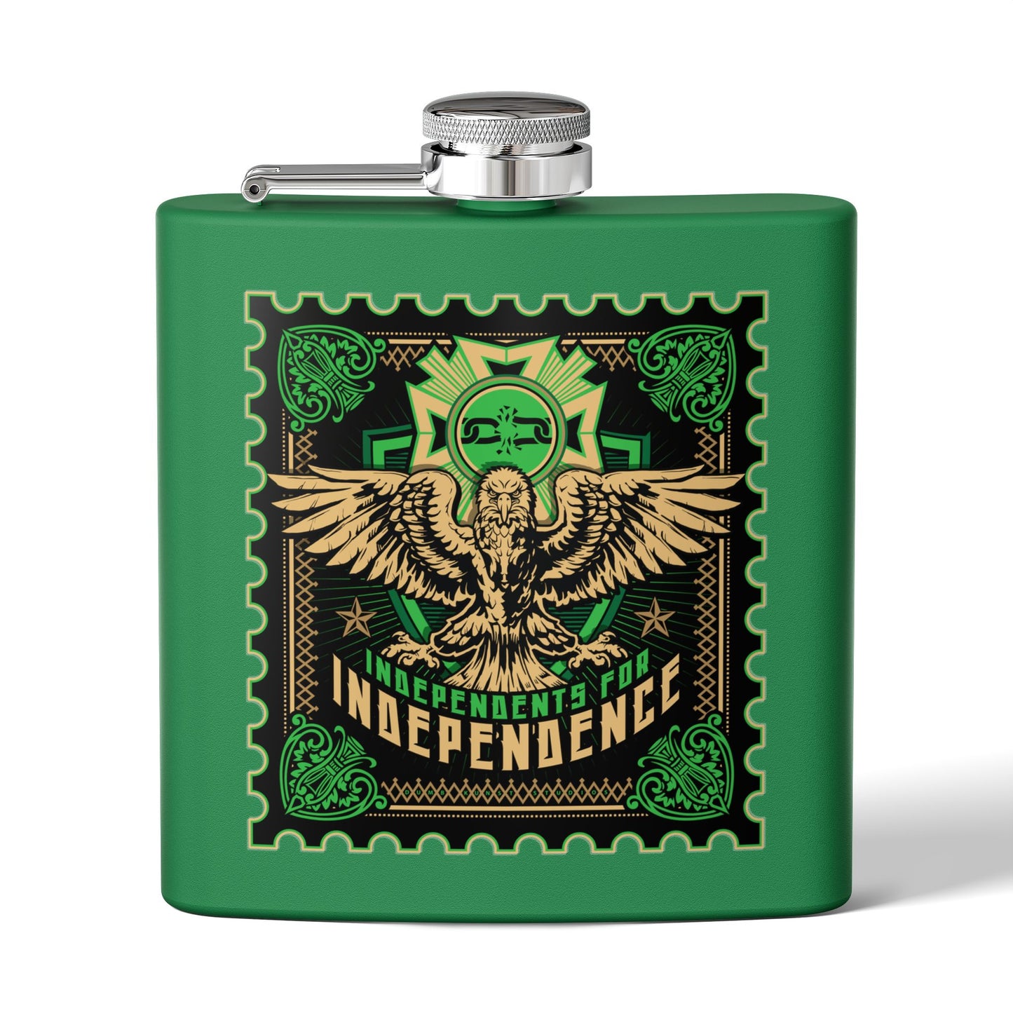 DK12: You Down With O.P.P.? (Independence) - 6oz Stainless Steel Hip Flask