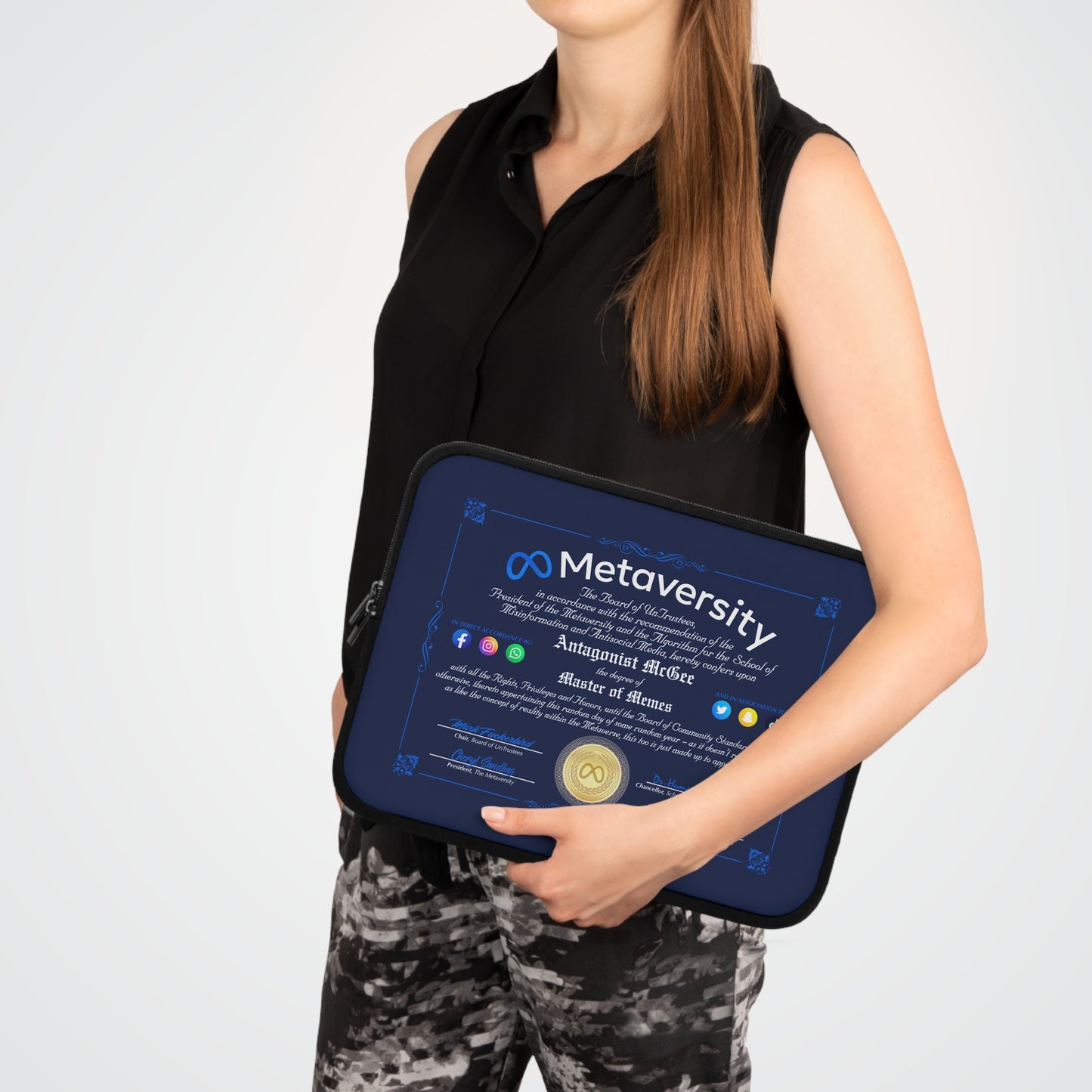 DK160: The Metaversity Of... - Padded Laptop / Tablet Sleeve