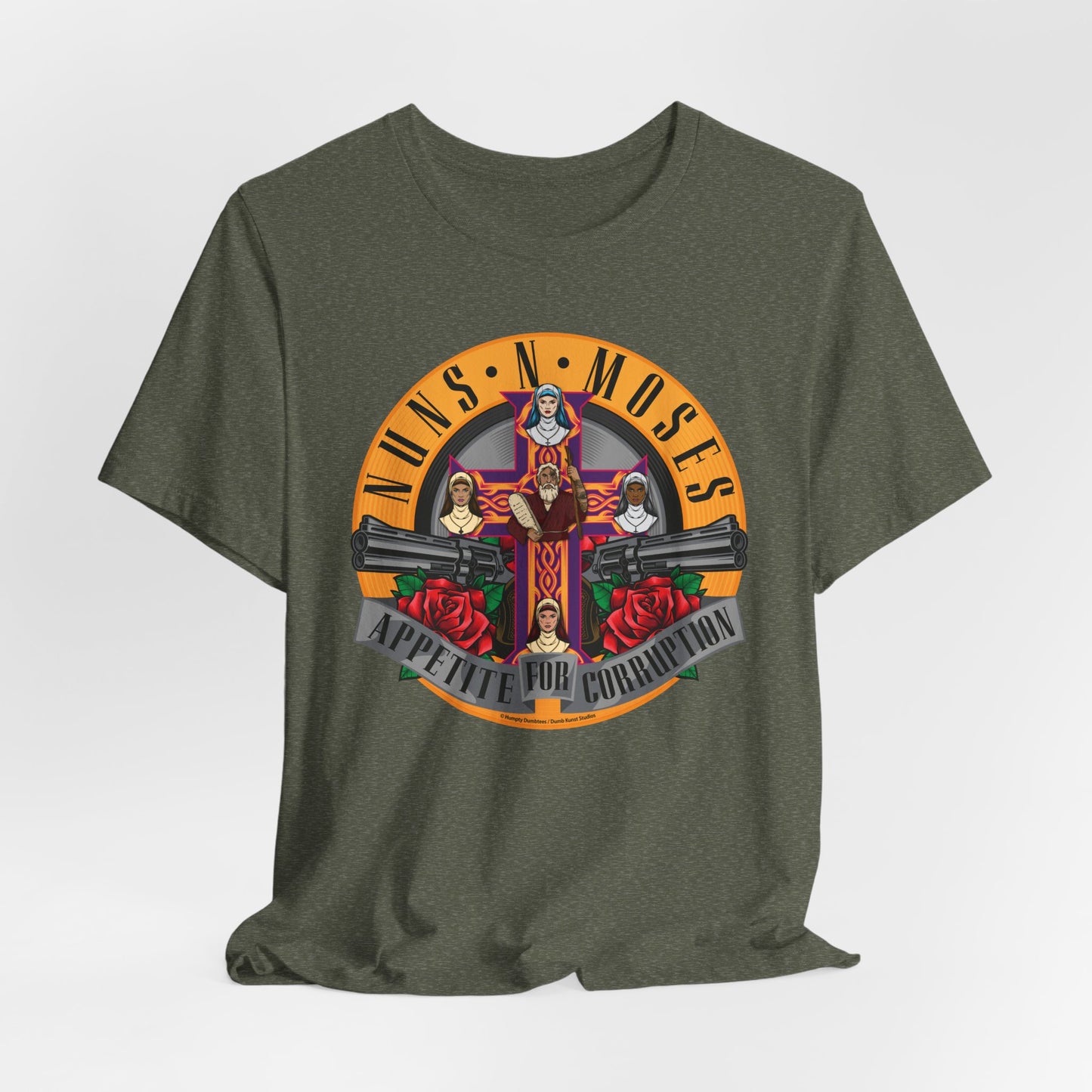 DK237: Puns-N-Doses (Nuns-N-Moses Edition) - Unisex S/S T-Shirt