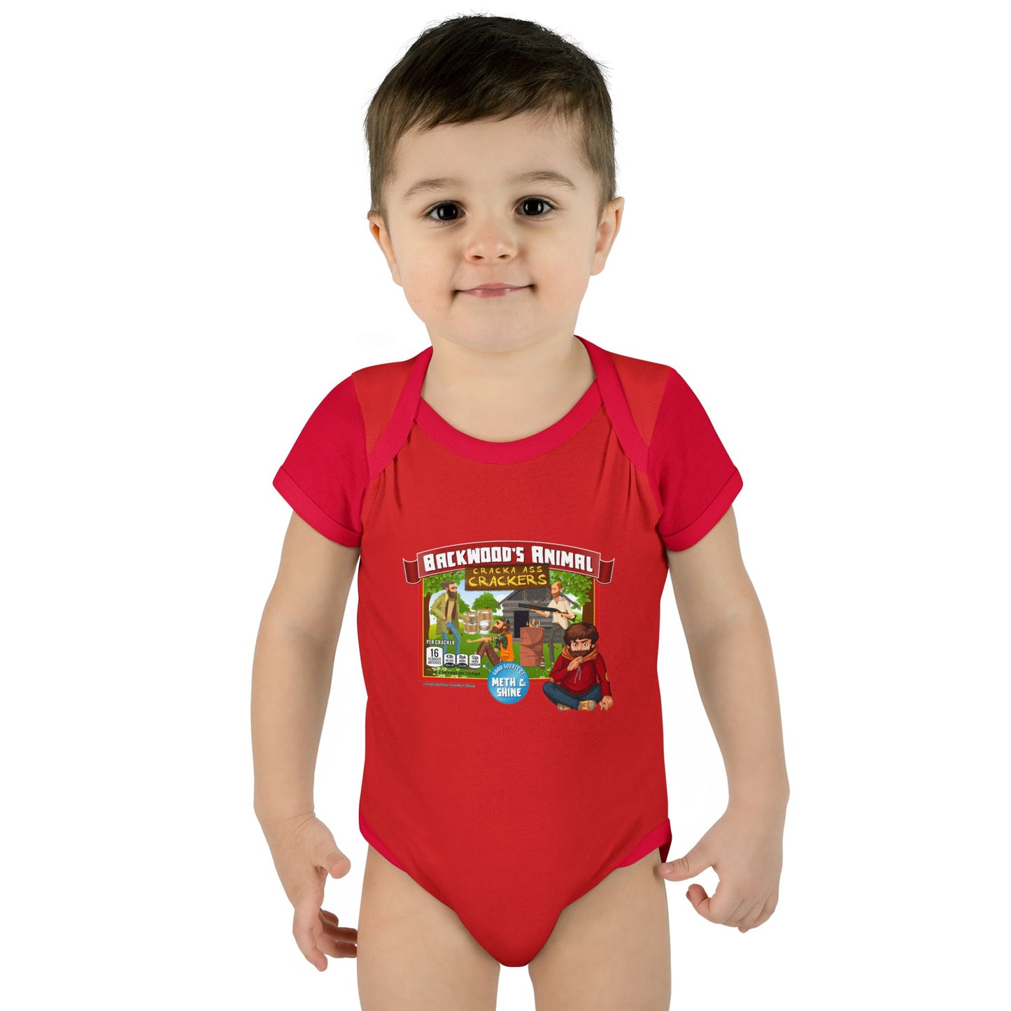 DK77: Animal Cracka' Ass Crackas - Infant Sized Onsie